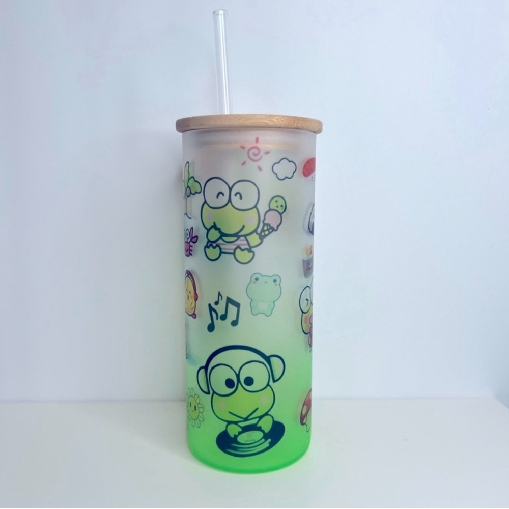 Keroppi Glass Cup